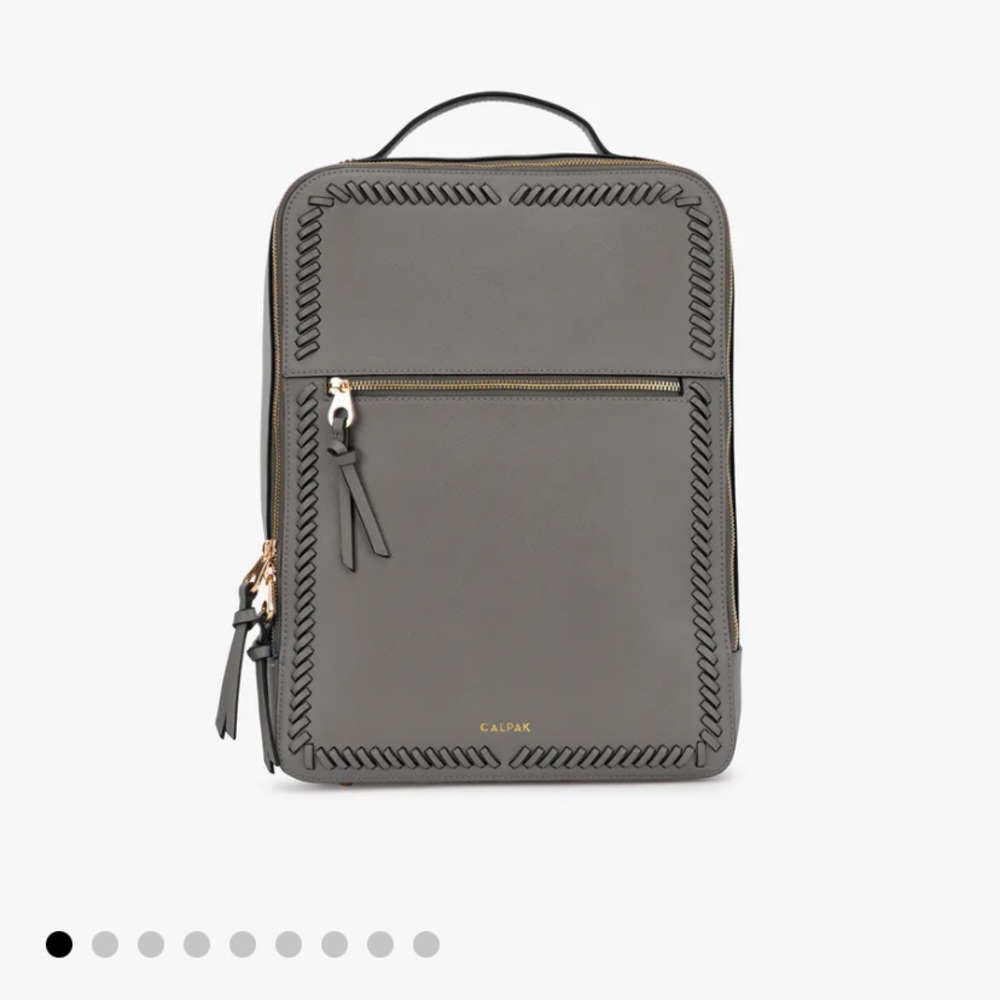 Calpak Kaya Laptop Backpack with matching wallet Charcoal gray